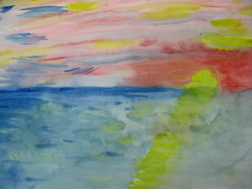 MEDITATIVE SILK PAINTING    